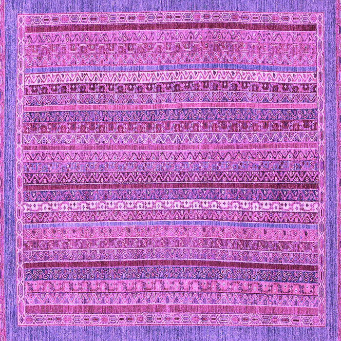 Square Machine Washable Oriental Purple Modern Area Rugs, wshabs2401pur