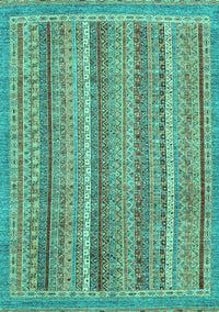 Oriental Turquoise Modern Rug, abs2401turq