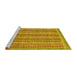 Sideview of Machine Washable Oriental Yellow Modern Rug, wshabs2401yw