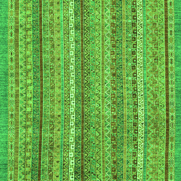 Machine Washable Oriental Green Modern Area Rugs, wshabs2401grn