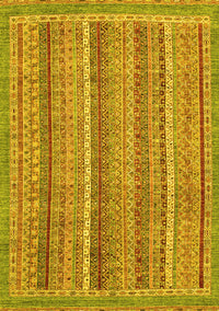 Oriental Yellow Modern Rug, abs2401yw