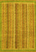 Oriental Yellow Modern Rug, abs2401yw