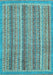 Oriental Light Blue Modern Rug, abs2401lblu