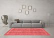 Modern Red Washable Rugs