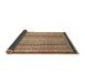 Sideview of Abstract Chestnut Brown Oriental Rug, abs2402