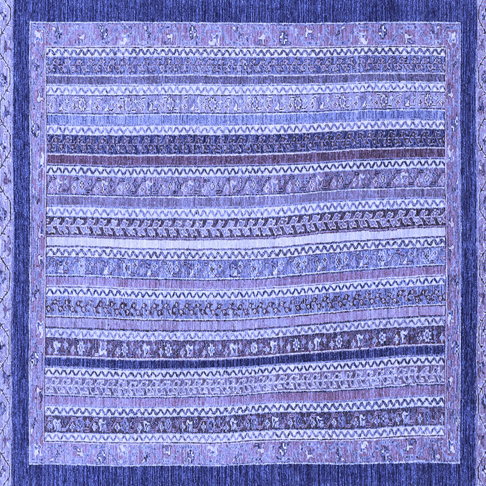 Square Oriental Blue Modern Rug, abs2402blu