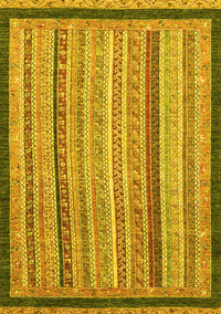 Oriental Yellow Modern Rug, abs2402yw