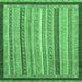 Square Oriental Emerald Green Modern Rug, abs2402emgrn