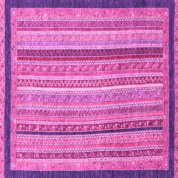 Square Oriental Pink Modern Rug, abs2402pnk