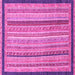 Square Oriental Pink Modern Rug, abs2402pnk