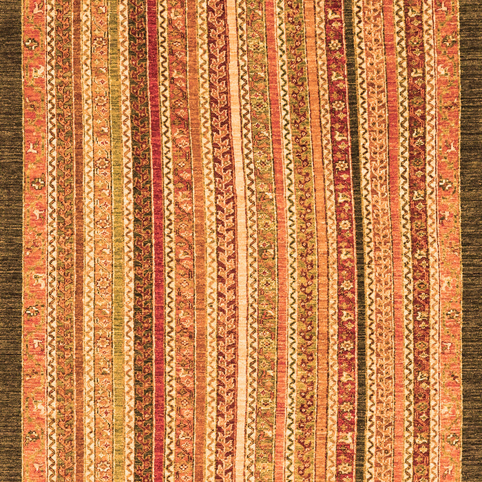 Machine Washable Oriental Orange Modern Area Rugs, wshabs2402org