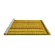 Sideview of Machine Washable Oriental Yellow Modern Rug, wshabs2402yw