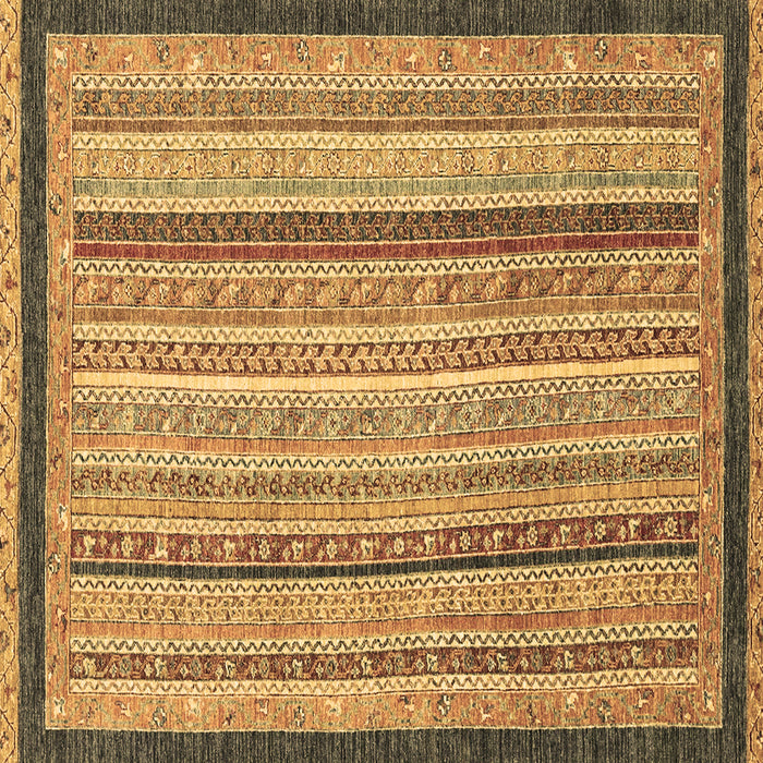 Square Oriental Brown Modern Rug, abs2402brn
