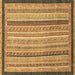 Square Oriental Brown Modern Rug, abs2402brn