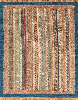 Abstract Chestnut Brown Oriental Rug, abs2402