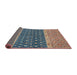 Sideview of Abstract Sand Brown Oriental Rug, abs2403