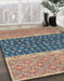 Machine Washable Abstract Sand Brown Rug in a Family Room, wshabs2403