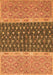 Machine Washable Oriental Orange Modern Area Rugs, wshabs2403org