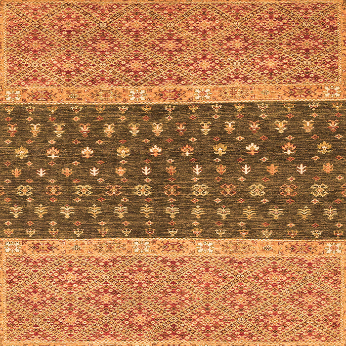 Square Oriental Orange Modern Rug, abs2403org