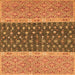 Square Oriental Orange Modern Rug, abs2403org