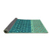 Sideview of Oriental Turquoise Modern Rug, abs2403turq