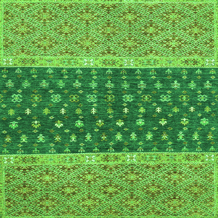 Square Oriental Green Modern Rug, abs2403grn