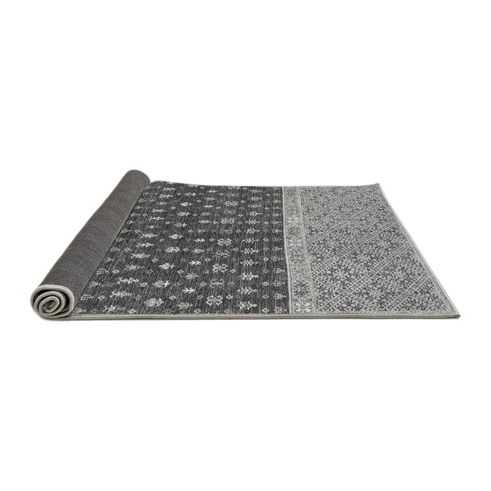 Sideview of Oriental Gray Modern Rug, abs2403gry