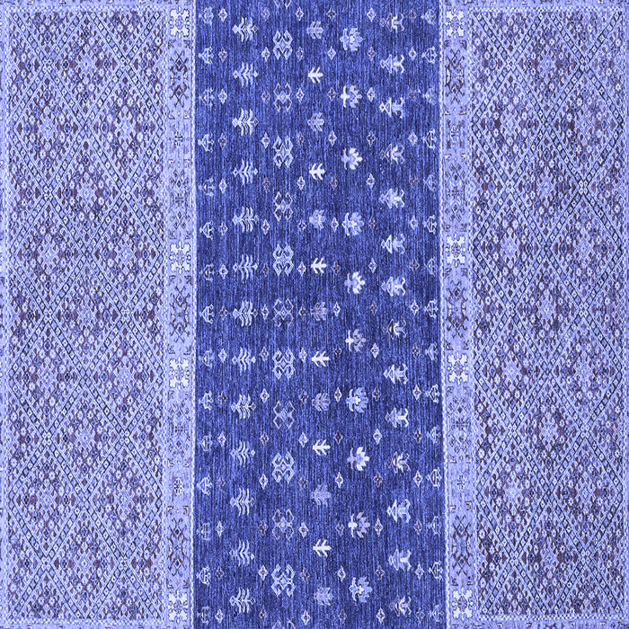 Square Oriental Blue Modern Rug, abs2403blu