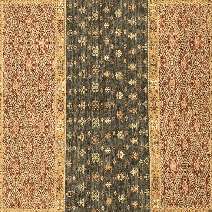 Square Oriental Brown Modern Rug, abs2403brn