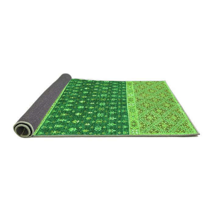 Sideview of Oriental Green Modern Rug, abs2403grn