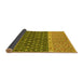 Sideview of Oriental Yellow Modern Rug, abs2403yw