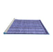 Sideview of Machine Washable Oriental Blue Modern Rug, wshabs2404blu