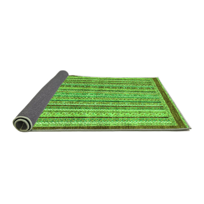 Sideview of Oriental Green Modern Rug, abs2404grn