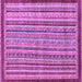 Square Machine Washable Oriental Purple Modern Area Rugs, wshabs2404pur