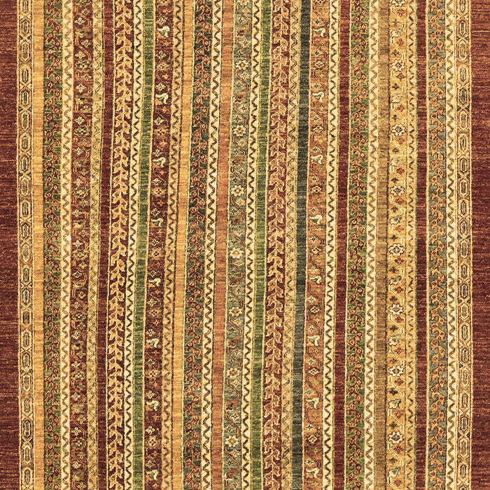 Machine Washable Oriental Brown Modern Rug, wshabs2404brn