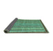 Sideview of Oriental Turquoise Modern Rug, abs2404turq