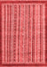 Oriental Red Modern Area Rugs