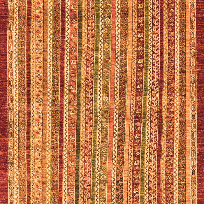 Machine Washable Oriental Orange Modern Area Rugs, wshabs2404org