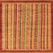 Square Oriental Orange Modern Rug, abs2404org