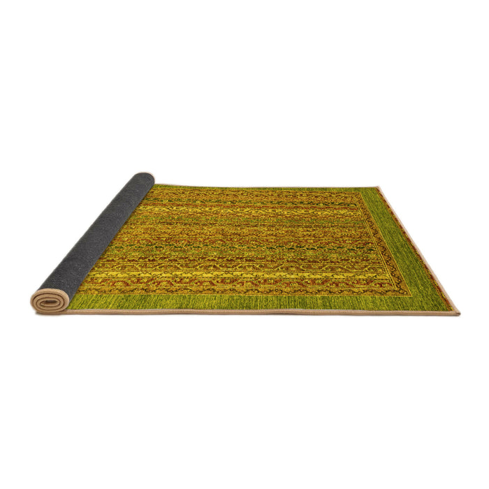 Sideview of Oriental Yellow Modern Rug, abs2405yw