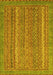 Machine Washable Oriental Yellow Modern Rug, wshabs2405yw