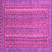 Square Oriental Pink Modern Rug, abs2405pnk