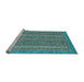 Sideview of Machine Washable Oriental Light Blue Modern Rug, wshabs2405lblu