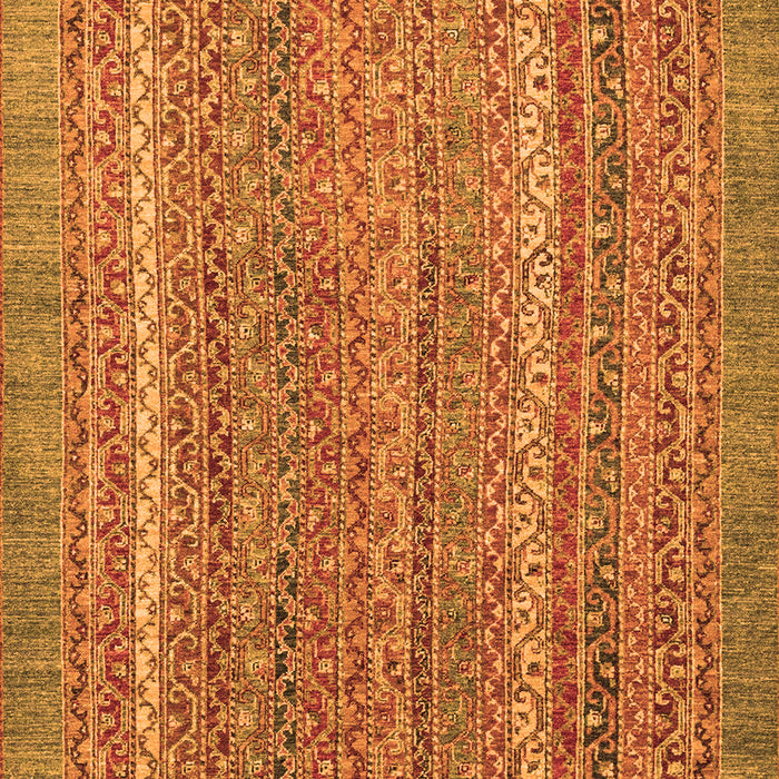 Machine Washable Oriental Orange Modern Area Rugs, wshabs2405org