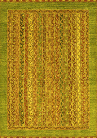 Oriental Yellow Modern Rug, abs2405yw