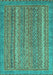 Oriental Turquoise Modern Rug, abs2405turq