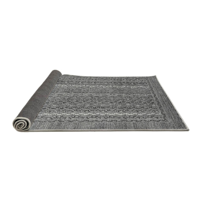 Sideview of Oriental Gray Modern Rug, abs2405gry