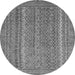 Round Oriental Gray Modern Rug, abs2405gry