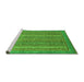 Sideview of Machine Washable Oriental Green Modern Area Rugs, wshabs2405grn