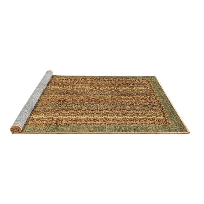 Sideview of Machine Washable Oriental Brown Modern Rug, wshabs2405brn